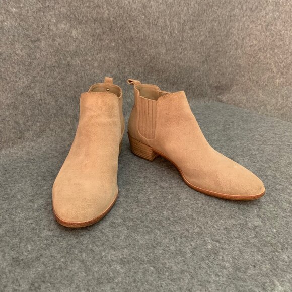 MICHAEL Michael Kors Women's Leather Suede Lottie Bootie Pull On Ankle Boots - Picture 2 of 9